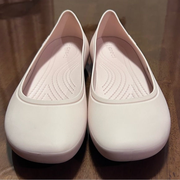 Crocs Brooklyn Mary Jane Flats Pink Quartz Ballet Slip On Comfort Shoe W8 209384 - Picture 2 of 13